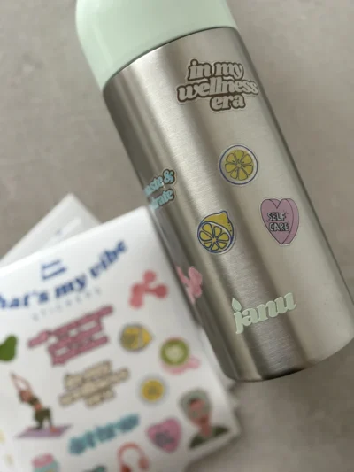 Janu Bottle waterproof stickers